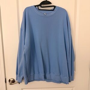 Old Navy Light Blue Crewneck Sweatshirt Size Large Tall NWOT